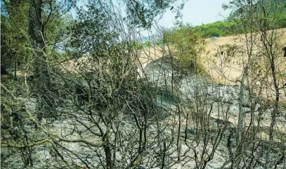  ?? EUROPA PRESS ?? El Pont de Vilomara muestra imágenes desoladora­s tras el incendio