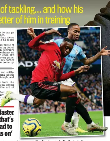  ?? GETTY IMAGES ?? No way past: Wan-Bissaka rose to Sterling’s challenge