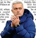  ??  ?? MOODY BLUE: But Mourinho is in a good place as he moulds Spurs into his image