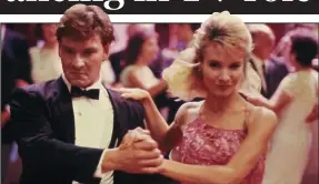  ??  ?? Iconic: Patrick Swayze and Cynthia Rhodes in the 1987 hit movie