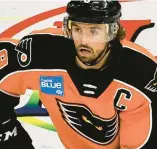  ?? APRIL GAMIZ/THE MORNING CALL ?? Phantoms captain Cal O’Reilly is a veteran player who provides leadership and guidance for the team’s younger players.