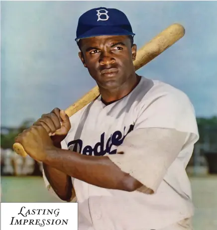  ??  ?? ROBINSON PLAYED for the Brooklyn Dodgers from 1947-1956.