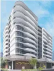  ??  ?? Artist impression of tower proposed for Kirra site by Aura Holdings.