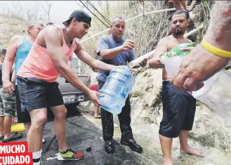  ?? Andre.kang@gfrmedia.com ?? Hay que tomar precaucion­es tanto por el líquido que llega por las tuberías, como con el uso de agua de lluvia recopilada para beber, lavar y cocinar.