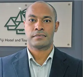  ??  ?? Fiji Hotel and Tourism Associatio­n public relations officer Glen Vavaitaman­a.