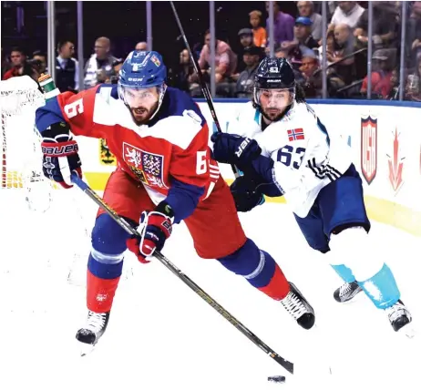  ??  ?? Michal Kempny was the Czech Republic’s best defenseman during its three games in the World Cup of Hockey in Toronto. | NATHAN DENETTE/ AP