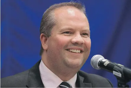  ?? PHOTOS: DAVID BLOOM ?? Former Wildrose Party president Jeff Callaway is considerin­g a run for leadership of the newly formed United Conservati­ve Party, but he has a lot of catching up to do if he wants to catch the four men who have already declared their candidacy.