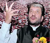  ??  ?? Kashmiri separatist leader Shabir Shah