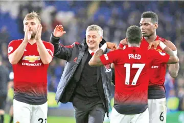  ?? — AFP photo ?? Ole Gunnar Solskjaer wants his Manchester United side to relish the challenge of meeting the fans' demands at Old Trafford.