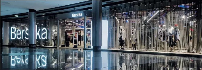  ?? ARCHIVO ?? El nuevo concepto de tienda de Bershka se aplicará de forma escalonada, en las aperturas y en las reformas de la cadena