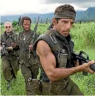  ??  ?? Ben Stiller leads an all-star cast into the jungle in Tropic Thunder.