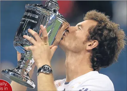  ??  ?? n Andy Murray will be hoping to be doing this once again at this year’s US Open.