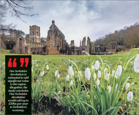  ?? PICTURE: JAMES HARDISTY ?? LOCATION: Fountains Abbey in North Yorkshire is to be the backdrop for a meeting between Minister James Brokenshir­e and Yorkshire council leaders.