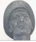  ??  ?? Detalle de la cabeza de la escultura.