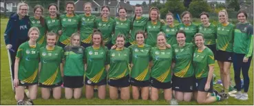  ?? ?? LEAGUE CHAMPIONS - Castlelyon­s Junior A camogie team.