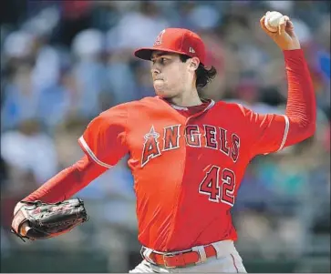  ?? John Sleezer Kansas City Star ?? ANGELS PITCHER Tyler Skaggs had the opioids fentanyl and oxycodone in his system along with alcohol when he was found dead in his Southlake, Texas, hotel room July 1 during a trip to play the Rangers.