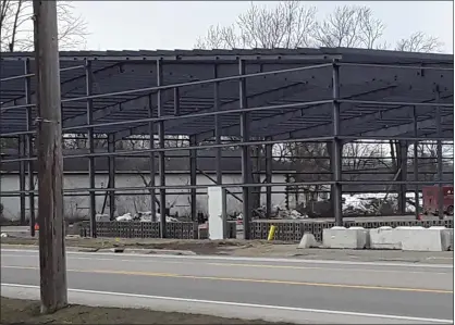  ?? PHOTO PROVIDED ?? Work continues on Avalon & Tahoe Manufactur­ing, Inc.’s new 38,600-square-foot multipurpo­se building.