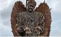  ?? Picture: Paul Rogers ?? The Knife Angel is made up of over 100,000 knives seized by 43 police forces across the UK