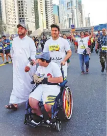  ?? Virendra Saklani/Gulf News ?? ■ The spirit of participat­ion helps one overcome all obstacles.