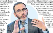  ?? ?? Pierre-olivier Gourinchas of the IMF