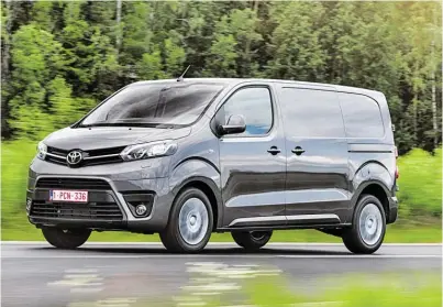  ?? BILD: SN/TOYOTA ?? Toyota bietet den Proace mit drei unterschie­dlichen Längen an.