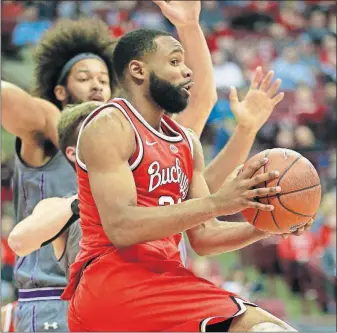  ?? [BROOKE LAVALLEY/DISPATCH] ?? Ohio State guard Keyshawn Woods has been asserting himself in key situations.