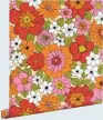  ??  ?? Above ‘Flower Power’ 1960s wallpaper, £65 per 10m roll (grahambrow­n.com)