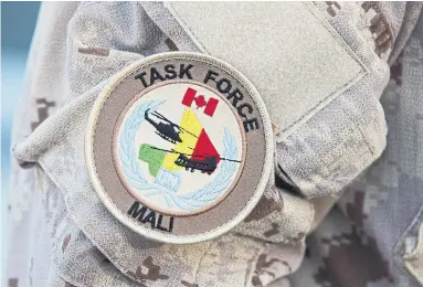  ?? LARS HAGBERG/THE CANADIAN PRESS ?? The real aim of the Mali operation is counterter­rorism. There is no peace to keep, Thomas Walkom writes.