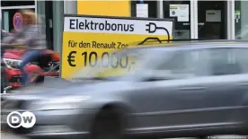  ??  ?? Buyers of new electric vehicles in Germany are being offered premiums, but the technology still faces challenges