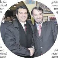  ?? Carlos Montañés ?? Laporta i Echevarría el 2004, durant el primer mandat.