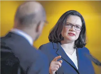  ?? FOTO: IMAGO ?? Sie könnte bald an der Spitze der SPD stehen: die derzeitige Fraktionsv­orsitzende Andrea Nahles.