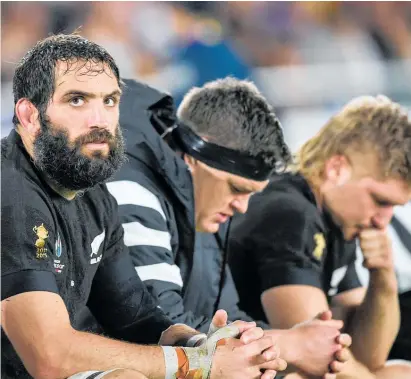  ?? ?? The pain of World Cup semifinal defeat in Yokohama has stayed with the All Blacks for three years.