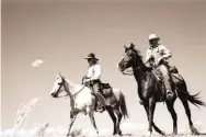  ??  ?? Bill Wittliff (1940-2019), Gus and Call on the Mesa, 1988, pigment print on Baryta paper. © Bill Wittliff.