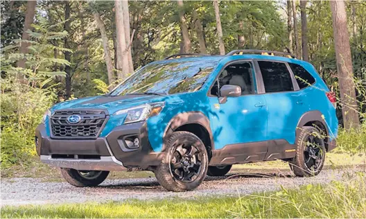  ?? SUBARU PHOTOS ?? The Subaru Forester Wilderness seems ideal for those who want just a little more off-road capability, although it’s no hardcore off-road boulder basher.