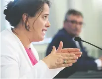  ?? PIERRE OBENDRAUF FILES ?? Health officials expected an increase in COVID-19 cases as businesses began to reopen as early as April, but no such spike has occurred. That’s due in part to efficient contact tracing, says Dr. Mylène Drouin, director of the Montreal public health authority.