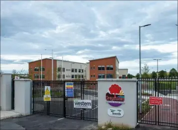  ??  ?? Greystones Community National School’s still vacant new building.