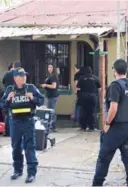  ??  ?? El OIJ buscó pistas en la casa..