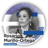  ??  ?? Rosario Murillo-Ortega NICARAGUA