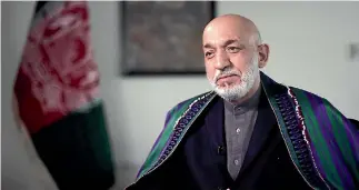  ?? PHIL JOHNSON/STUFF ?? Former Afghan president Hamid Karzai.