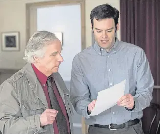  ??  ?? ▼ Emmy winner Henry Winkler with Bill Hader in Barry.