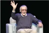  ?? The Associated Press ?? Comic book writer Stan Lee waves to the audience after being introduced onstage at the “Extraordin­ary: Stan Lee” tribute event at the Saban Theatre in Beverly Hills, Calif.