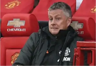  ??  ?? Manchester United manager Ole Gunnar Solskjaer