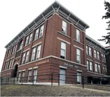  ?? CLIFFORD SKARSTEDT/EXAMINER ?? King George Public School in East City is seen Friday. The city is going to give a slice of the museum property to the school board to build a new school there.