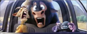  ?? ASSOCIATED PRESS ?? This image released by Twentieth Century Fox shows a scene from the animated film, “Ferdinand.”