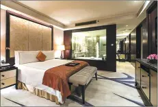  ?? PHOTOS PROVIDED TO CHINA DAILY ?? A room at the Fairmont Beijing.