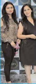  ??  ?? Payal Gupta and Bhawma Gautam