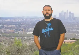  ?? Goldman Environmen­tal Prize photos ?? Mark Lopez, fighting for health equity since his childhood in East Los Angeles, won the Goldman Environmen­tal Prize for work focusing on contaminat­ion from a battery recycling plant.