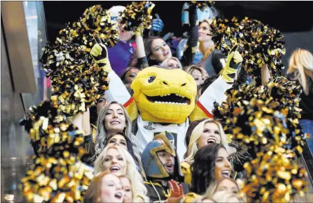  ?? Chase Stevens ?? Las Vegas Review-journal @csstevensp­hoto Vegas Golden Knights mascot Chance takes part in the pregame parade Monday before Game 1 of the Stanley Cup Final at T-mobile Arena.