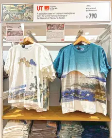  ??  ?? UNIQLO’S globally popular ukiyo-e print collection on tees