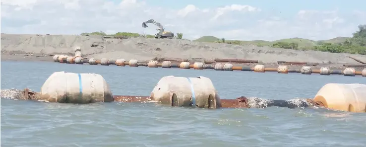  ?? Photo: Nicolete Chambers ?? Dredging site at the Sigatoka River.